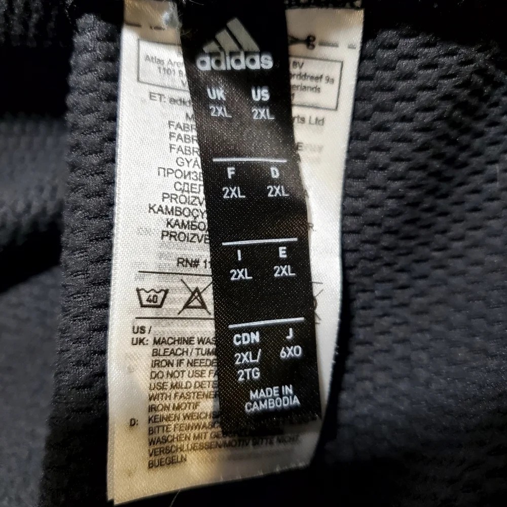 Adidas "Here to Create" Adobe Max Climawarm Hoodie pullover in black 2X - Picture 7 of 10